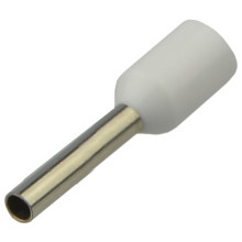 Наконечники трубчасті НТ 0,75-10 білі (100шт) Наконечники трубчасті НТ 0,75-10 білі (100шт)