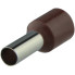 Наконечники трубчасті НТ 10,0-12 коричневі (100шт)