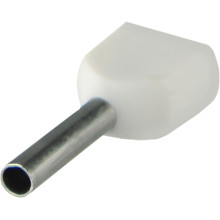 Наконечники трубчасті ТЕ 0,5-08 білі (100 шт.)