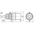 Вилка переносна ВП 16А/4 3Р+РЕ (014)