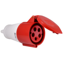 Розетка (гніздо) переносна ГП 32А/5 3Р+N+РЕ (225) Розетка (гніздо) переносна ГП 32А/5 3Р+N+РЕ (225)