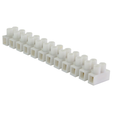 Клемна колодка 'тип Н' 6 мм2 / 6А біла