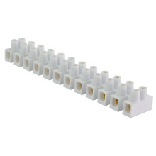 Колодка клемна 12пол. 10 /10А "тип Н" біла Колодка клемна 12пол. 10 /10А "тип Н" біла