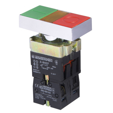 XB2-BW8375 Кнопка подвійна з підсвічуванням 'Старт/Стоп'