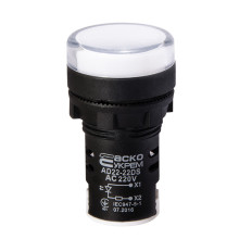 Сигнальна арматура AD22-22DS біла 220V АC Сигнальна арматура AD22-22DS біла 220V АC