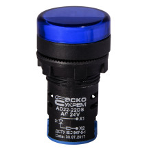 Сигнальна арматура AD22-22DS синя 24V АC/DC Сигнальна арматура AD22-22DS синя 24V АC/DC