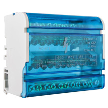 4х11 Нульова шина в корпусі VC-411 (4 бруска по 11 отворів) 4х11 Нульова шина в корпусі VC-411 (4 бруска по 11 отворів)