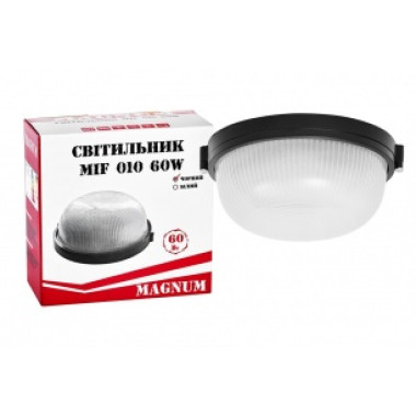 Світильник настінно-стельовий MAGNUM MIF 010 NEW 60W E27 чорний