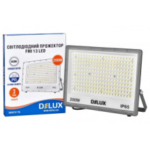 Прожектор DELUX FMI 13 LED 200Bт 6500 IP65 сірий