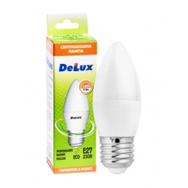 Лампа світлодіодна DELUX BL37B 7 Вт 6500K 220В E27 холодний білий
