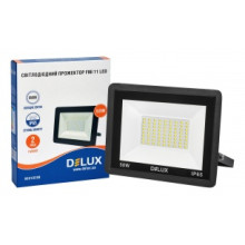 Прожектор світлодіодний DELUX_FMI 11 LED 50Вт 6500К IP65 чорний