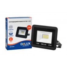 Прожектор світлодіодний DELUX_ FMI 11 LED 10Вт 6500К IP65 чорний