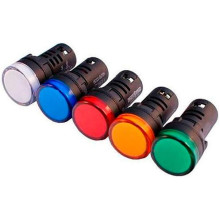 Сигнальна арматура AD22-22DS червона 24V АC/DC