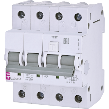 Реле диференційне (ПЗВ)4р EFI-Р4 63/0,1 тип AC (10kA)
