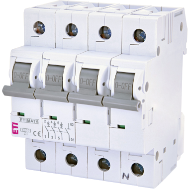 Авт. вимикач ETIMAT 6 3p+N C 25А (6 kA)