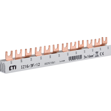 Шина живлення IZ 16/3F/12 (16мм2, 3P, 0.21м, Fork, 12mod.)