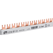 Шина живлення IZ 16/2F/12 (16мм2, 2P, 0.21м, Fork, 12mod.)