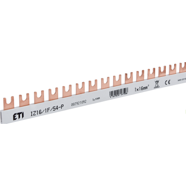 Шина живлення IZ 16/1F/54 (16мм2, 1P, 1м, Fork, 54mod.)