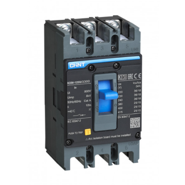 Авт. вимикач NXMS-400S/3P 400A 50kA з ел. розчиплювачем Chint
