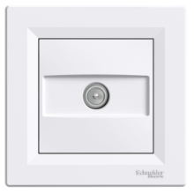 Розетка TV кінцева (1Дб), Asfora (білий) EPH3200121