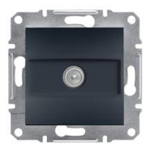 Розетка TV кінцева Asfora антрацит. Розетка TV кінцева Asfora антрацит.