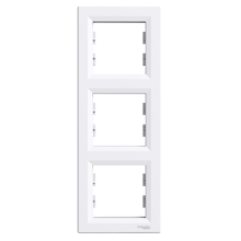 Рамка 3-місна Asfora вертикальна . біл. Рамка 3-місна Asfora вертикальна . біл.