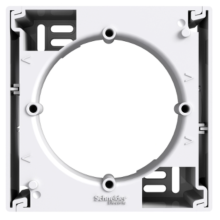 Коробка для зовнішнього монтажу одиночна, Asfora (білий) Коробка для зовнішнього монтажу одиночна, Asfora (білий)